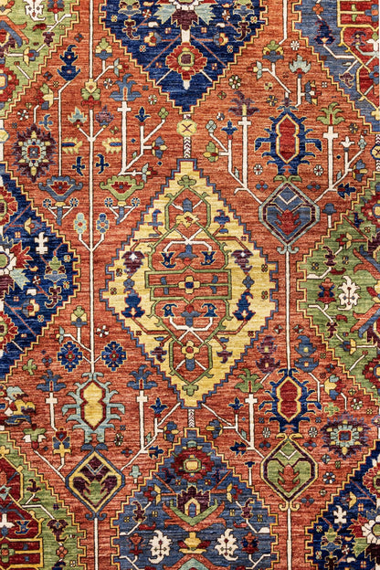Heriz Handwoven Tribal Rug, J87104