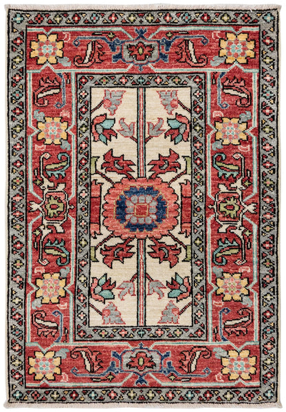  Heriz Handwoven Tribal Rug