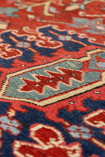 Antique Heriz Handwoven Tribal Rug, J87198