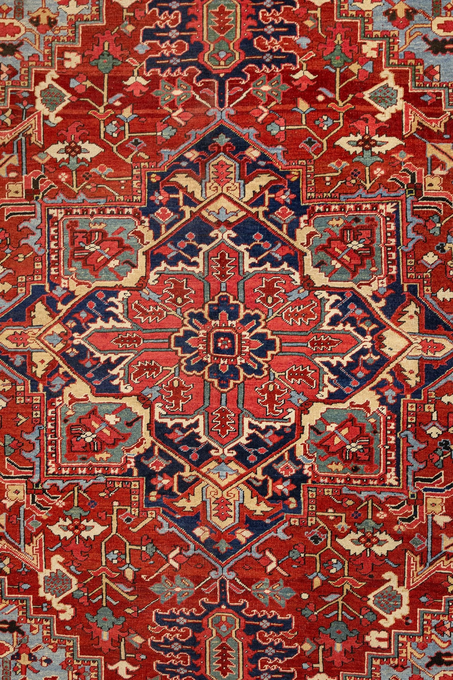Antique Heriz Handwoven Tribal Rug, J87198