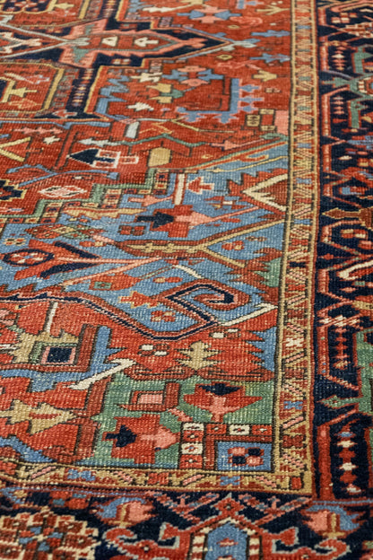 Vintage Heriz Handwoven Tribal Rug, J87207