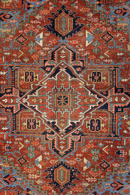 Vintage Heriz Handwoven Tribal Rug, J87207