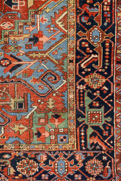 Vintage Heriz Handwoven Tribal Rug, J87207