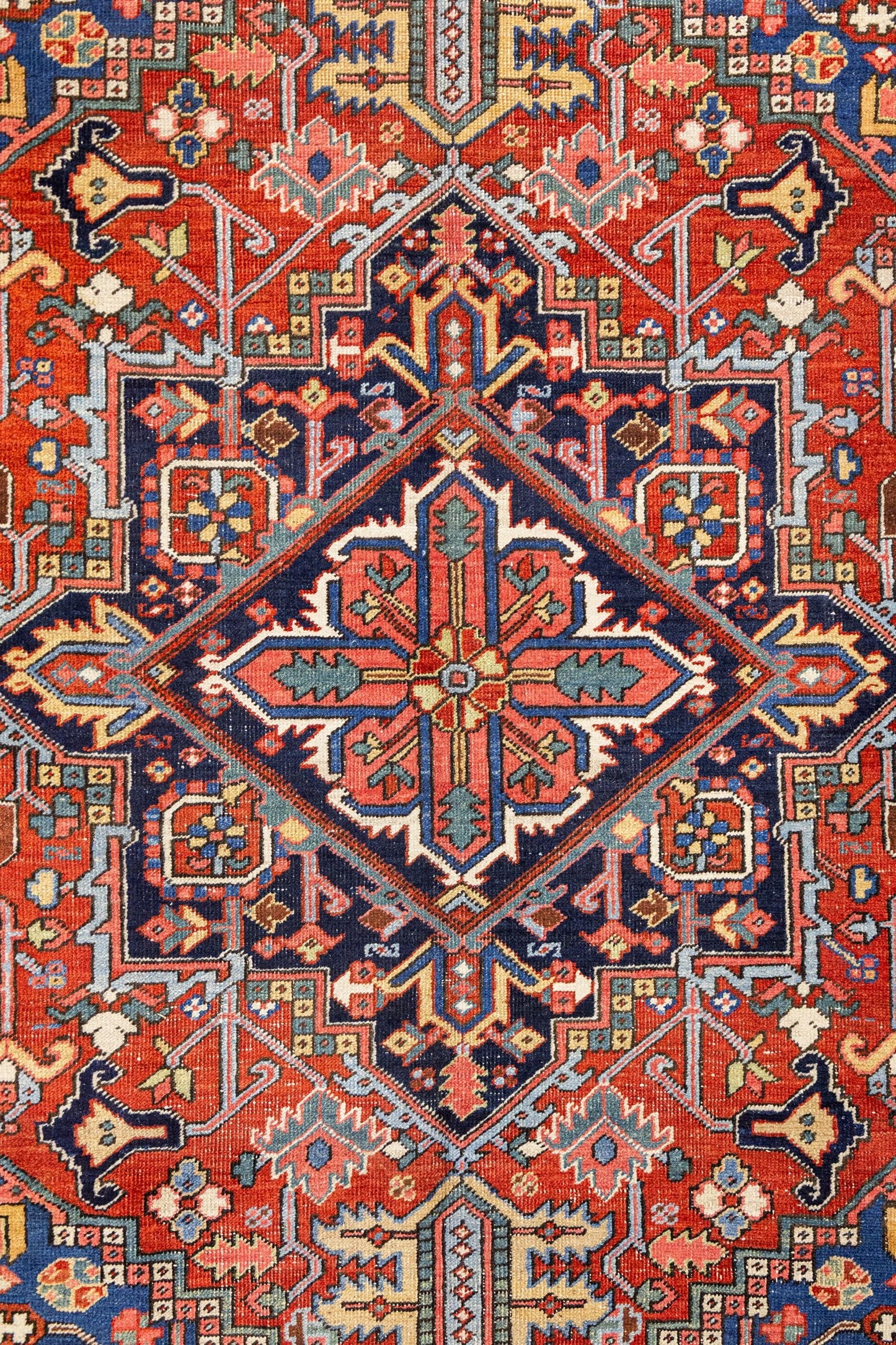 Antique Heriz Handwoven Tribal Rug, J87288
