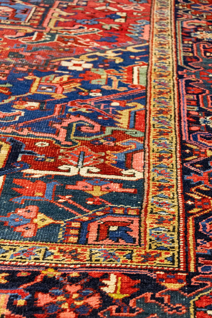 Antique Heriz Handwoven Tribal Rug, J87295