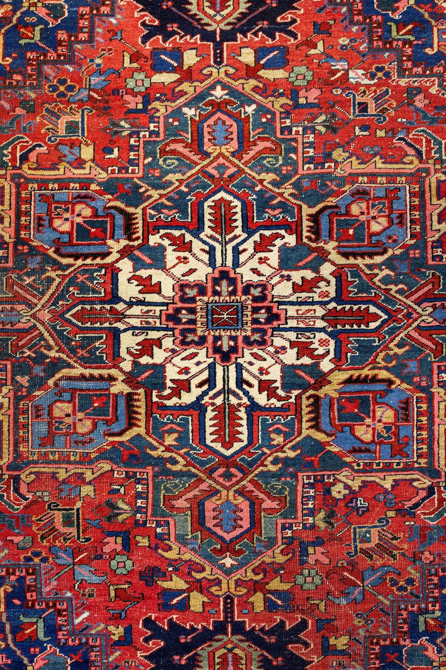 Antique Heriz Handwoven Tribal Rug, J87295