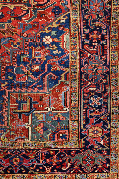 Antique Heriz Handwoven Tribal Rug, J87295