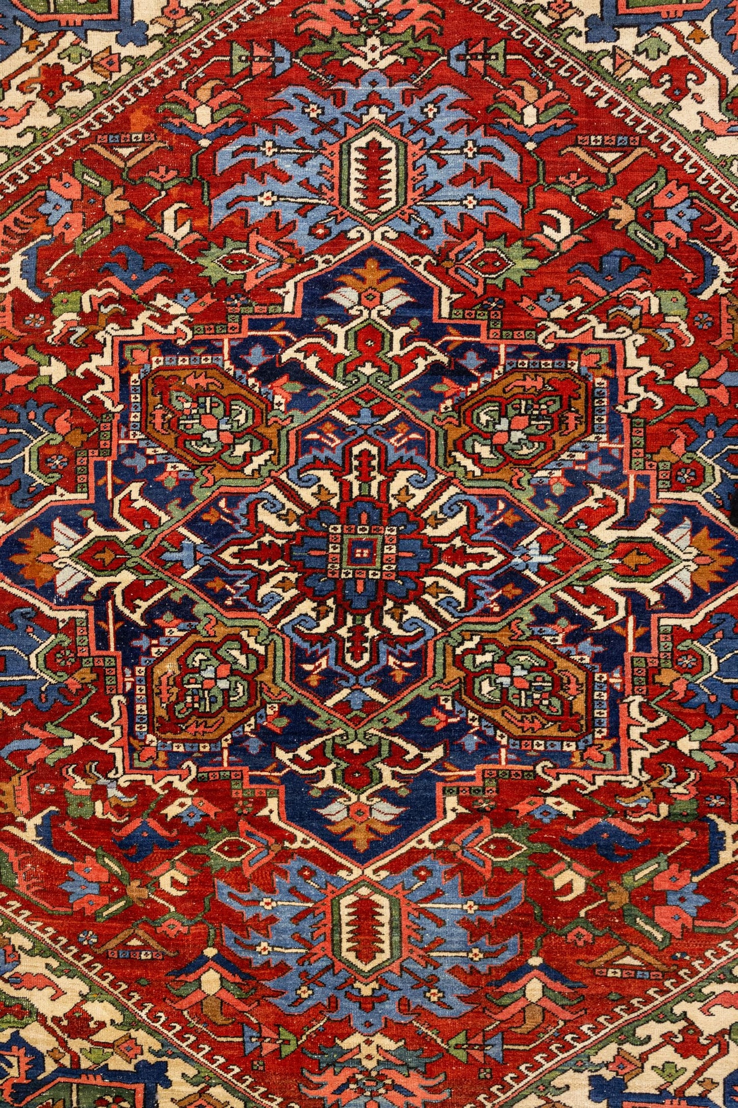 Antique Heriz Handwoven Tribal Rug, J88683