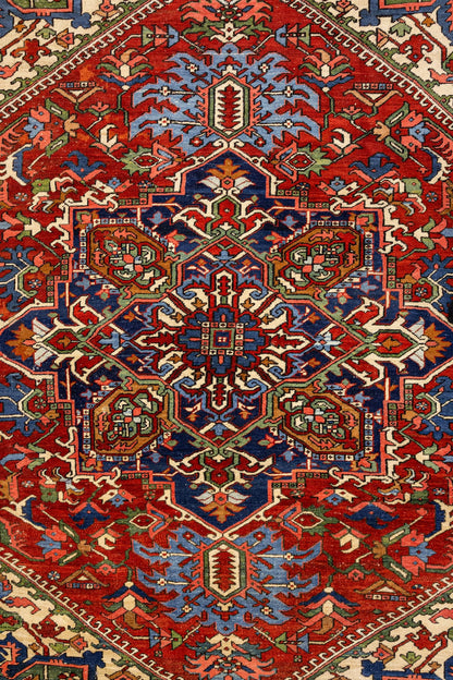 Antique Heriz Handwoven Tribal Rug, J88683