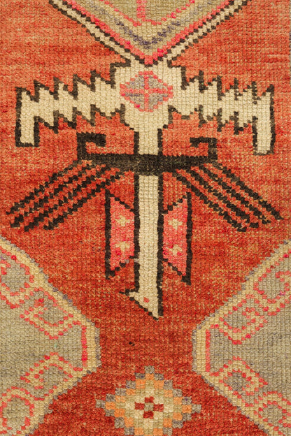 Vintage Herki Handwoven Tribal Rug, J71004