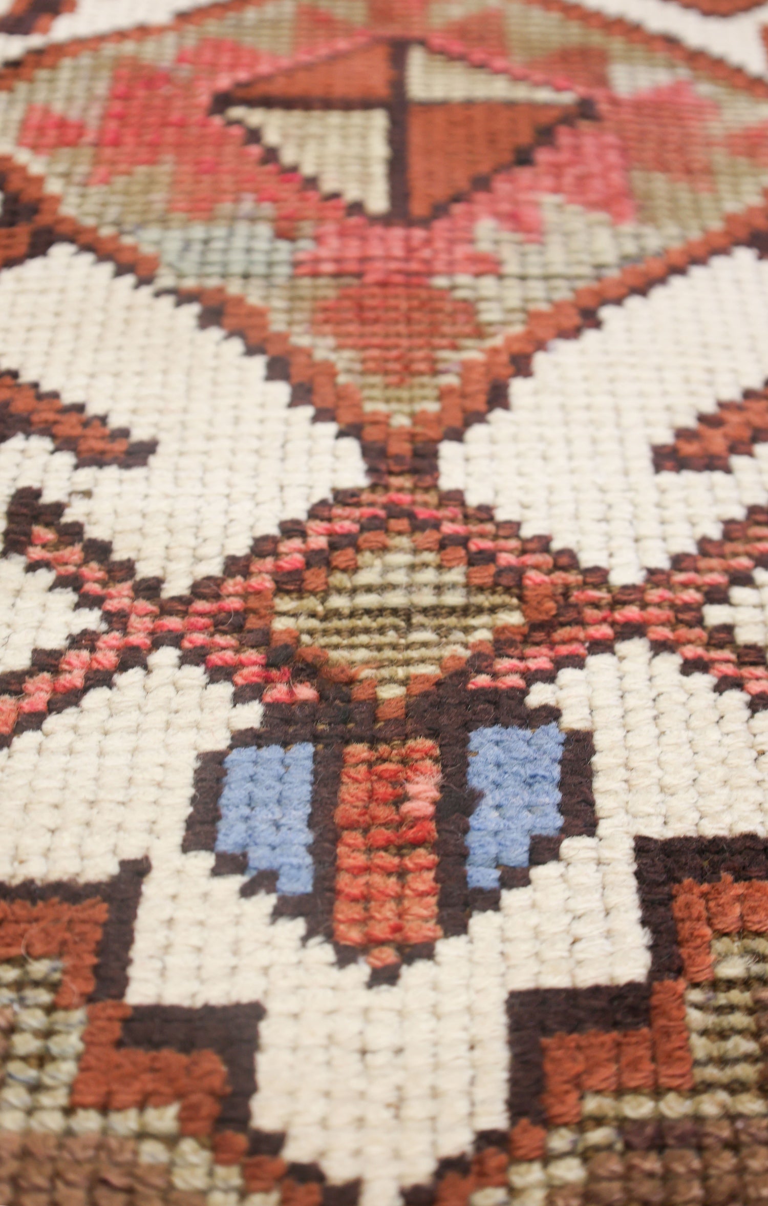 Vintage Herki Handwoven Tribal Rug, J71024