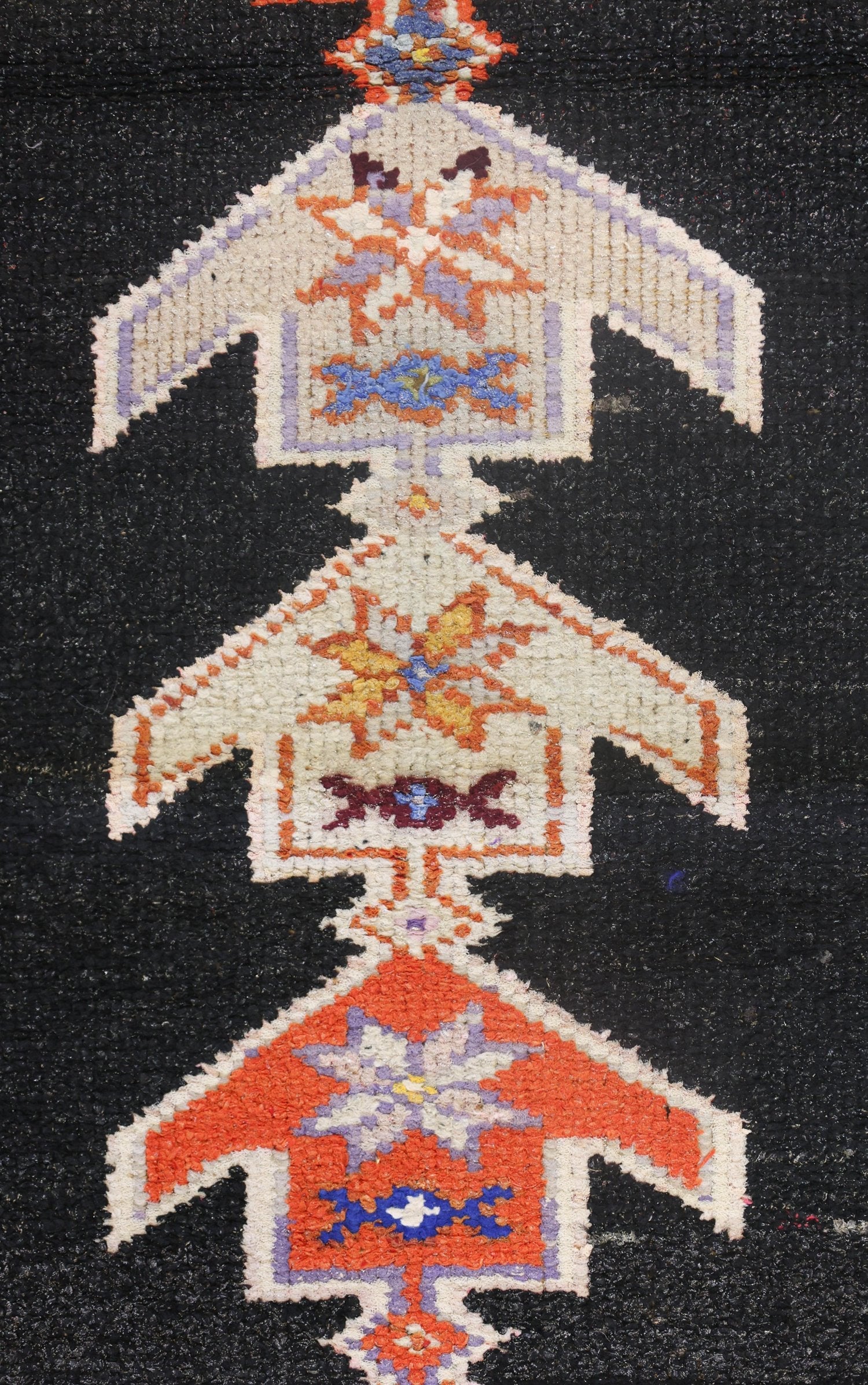 Vintage Herki Handwoven Tribal Rug, J71043