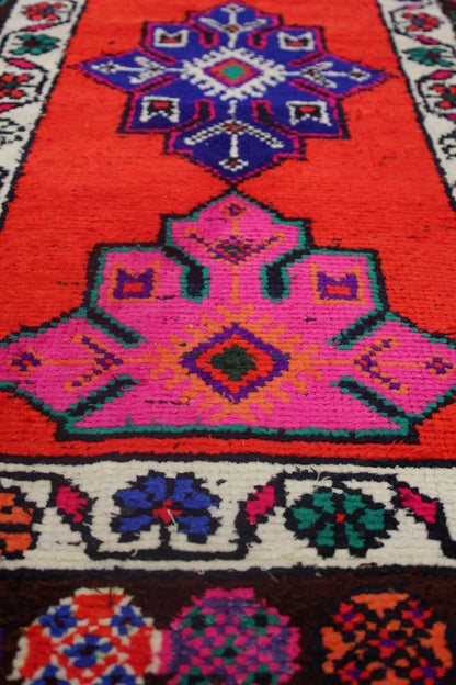Vintage Herki Handwoven Tribal Rug, J71047
