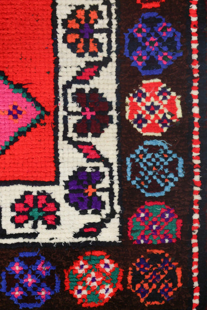 Vintage Herki Handwoven Tribal Rug, J71047