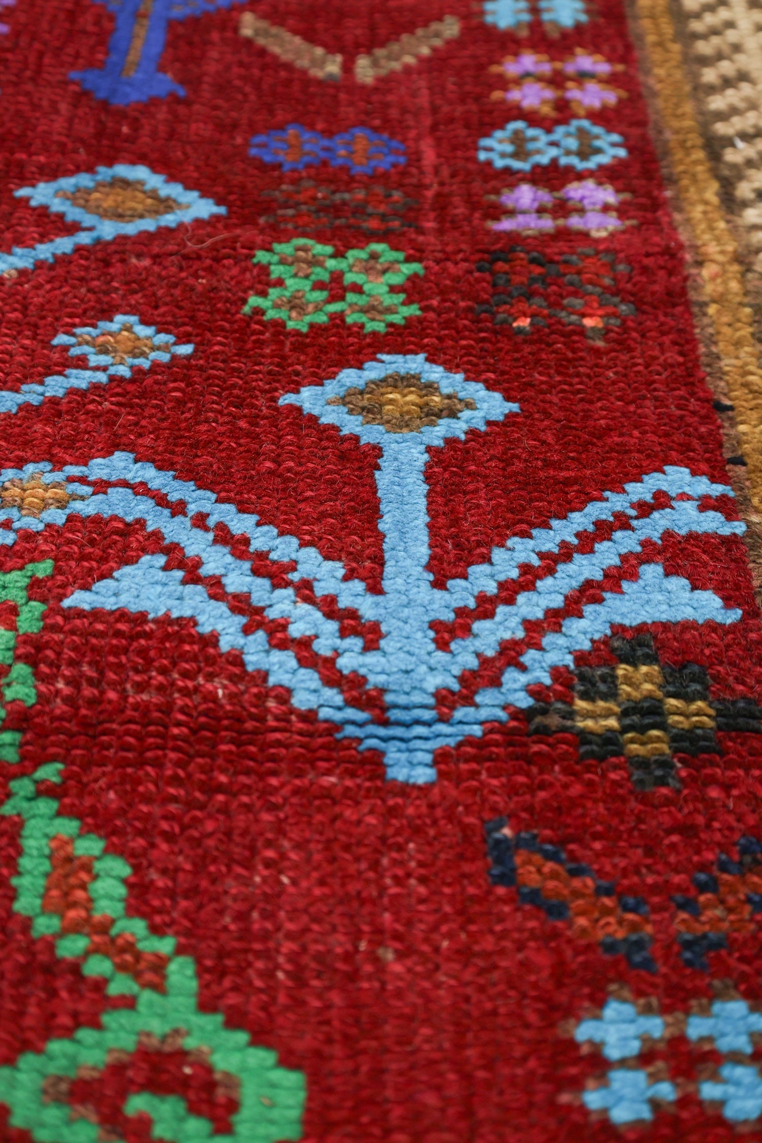 Vintage Herki Handwoven Tribal Rug, J71055