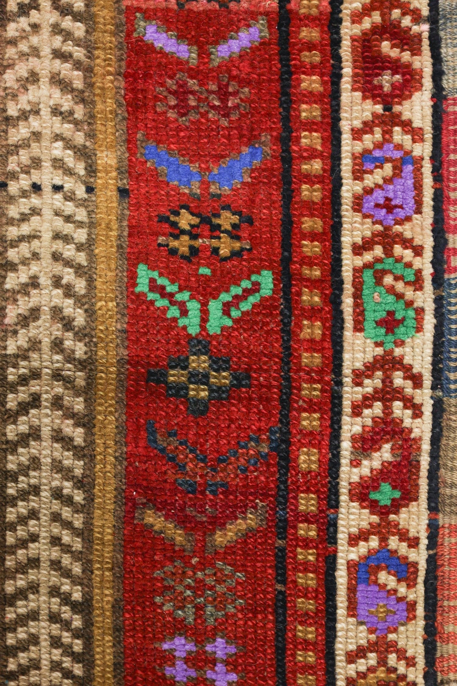 Vintage Herki Handwoven Tribal Rug, J71055