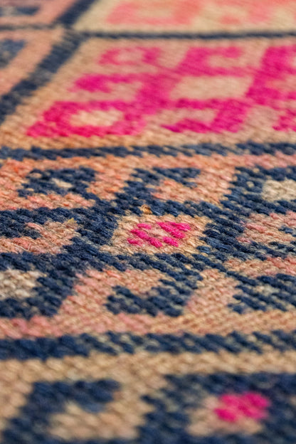Vintage Herki Handwoven Tribal Rug, T88612