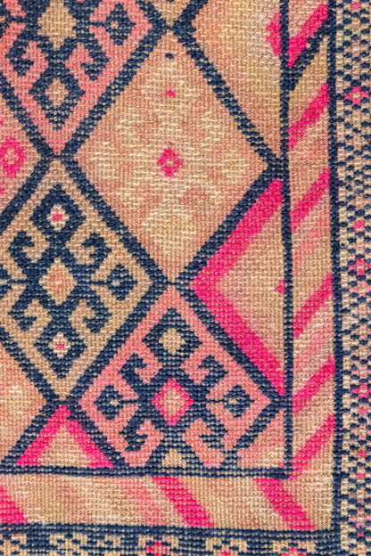 Vintage Herki Handwoven Tribal Rug, T88612