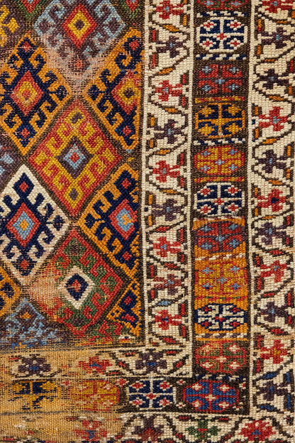 Vintage Jaf Kurd Handwoven Tribal Rug, J88212