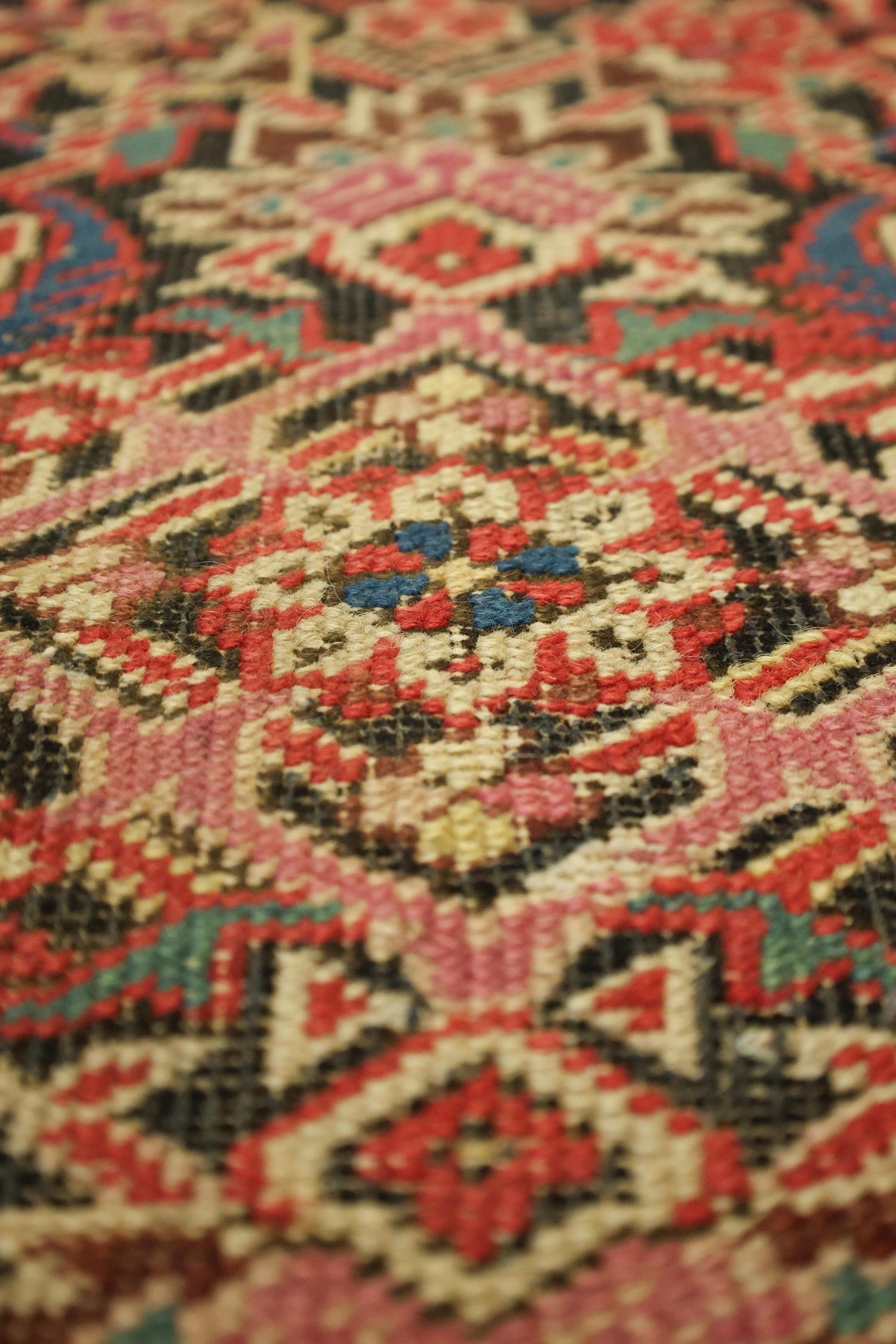Vintage Karabagh Handwoven Tribal Rug, J69283