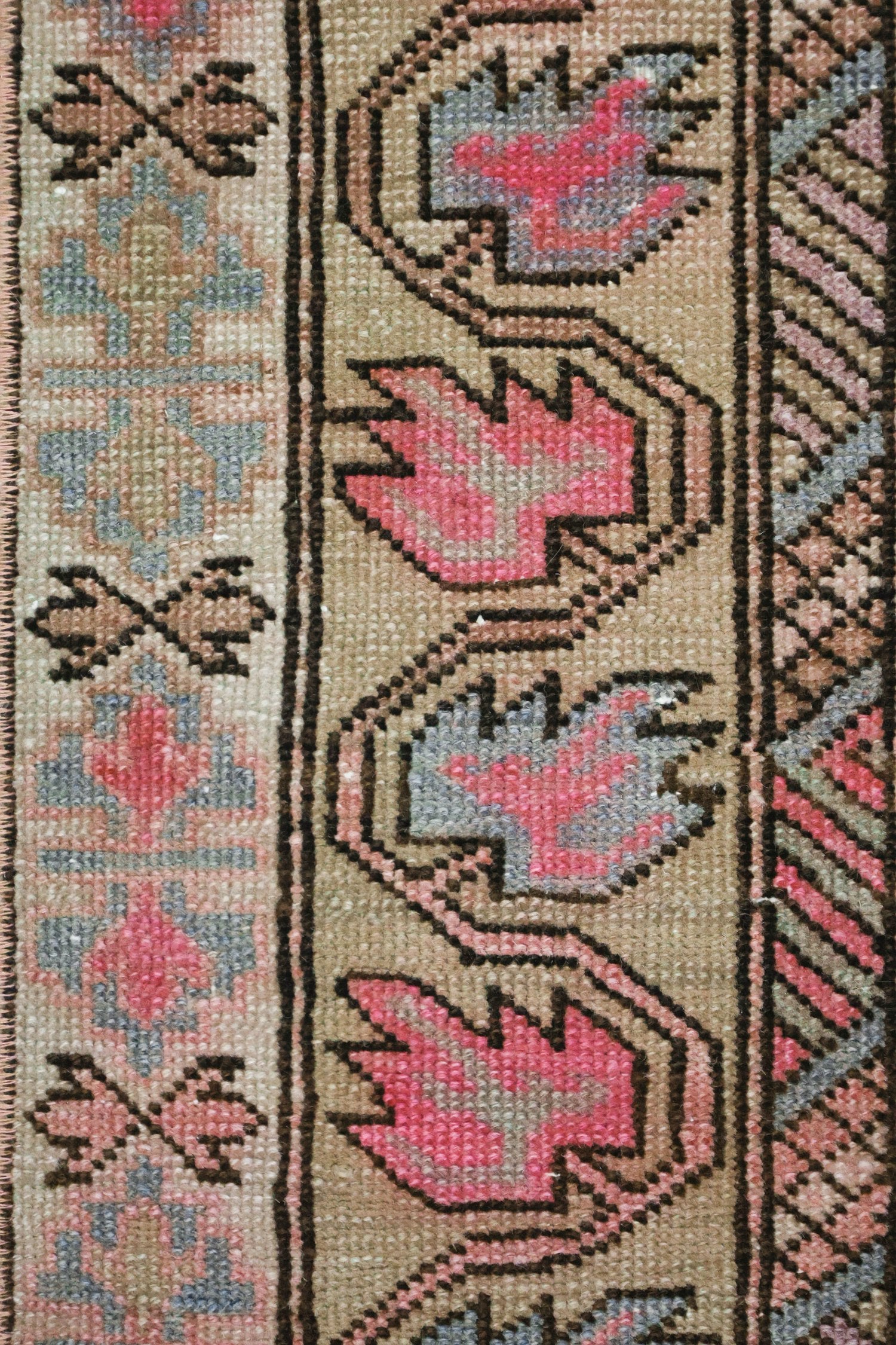 Vintage Karabagh Handwoven Tribal Rug, J68333