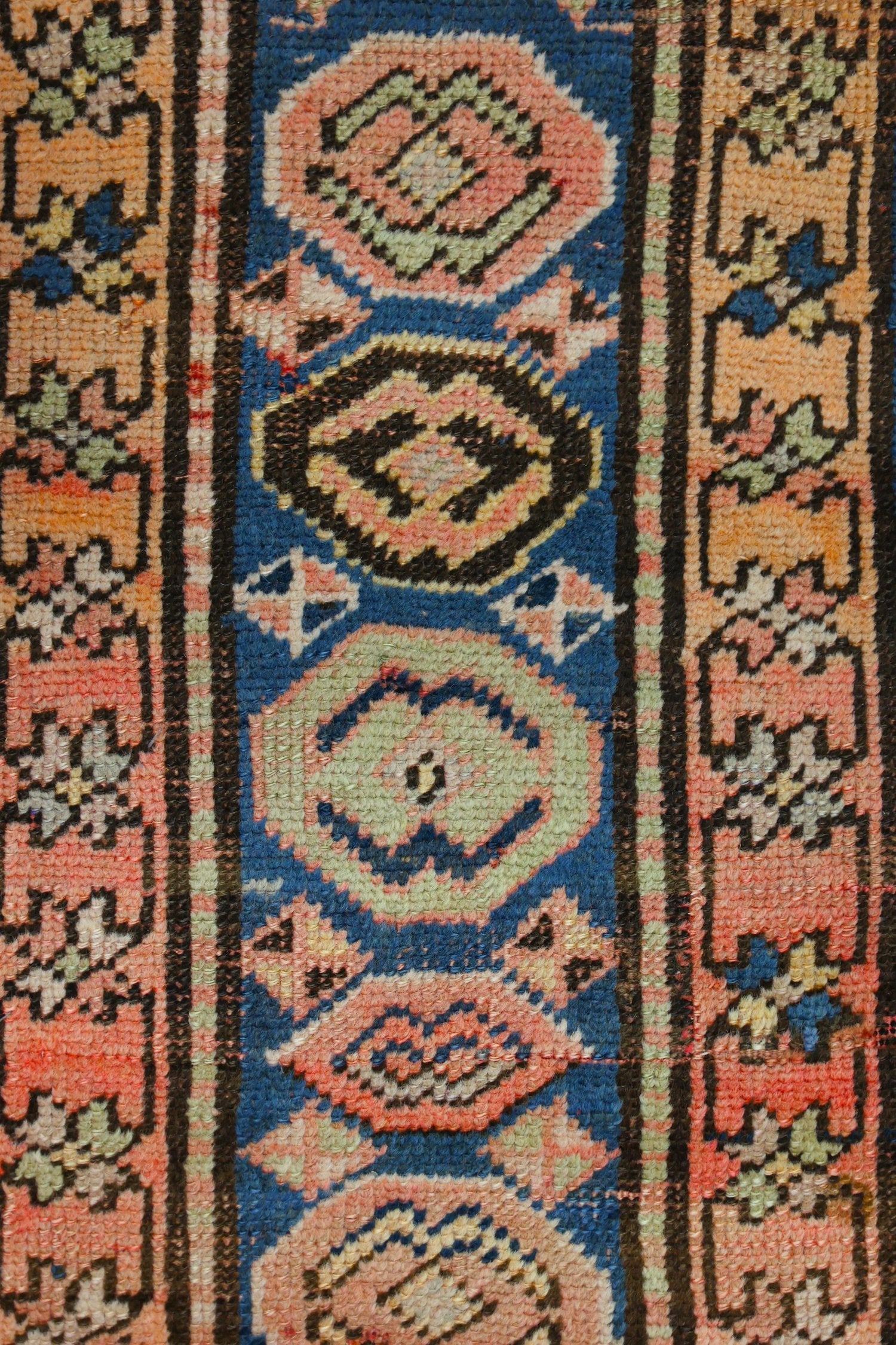Vintage Karabagh Handwoven Tribal Rug, J71252