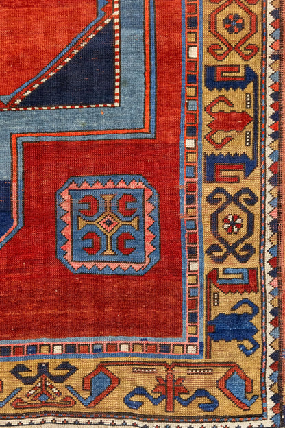 Antique Karabagh Handwoven Tribal Rug, J87180