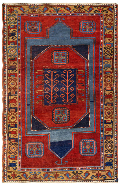 Antique Karabagh Handwoven Tribal Rug