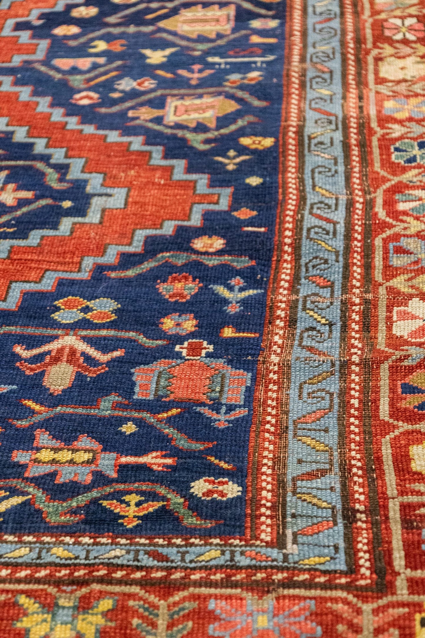 Antique Karabagh Handwoven Tribal Rug, J87299