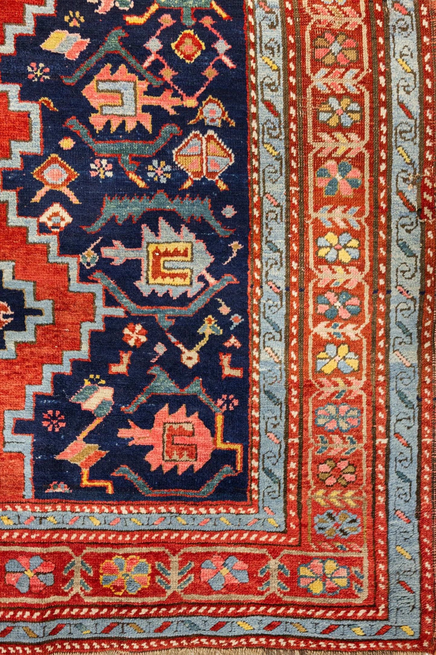 Antique Karabagh Handwoven Tribal Rug, J87299