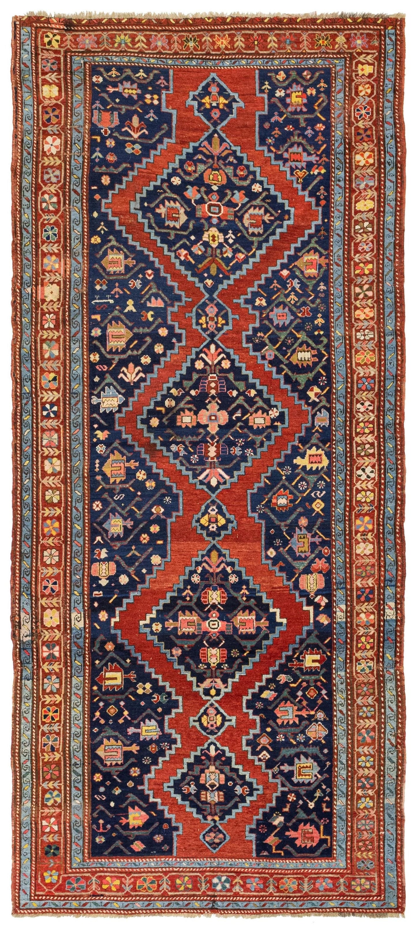 Antique Karabagh Handwoven Tribal Rug