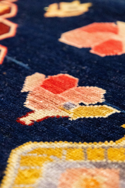 Vintage Karabagh Handwoven Tribal Rug, J87320