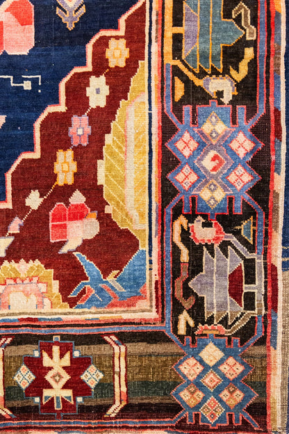 Vintage Karabagh Handwoven Tribal Rug, J87320