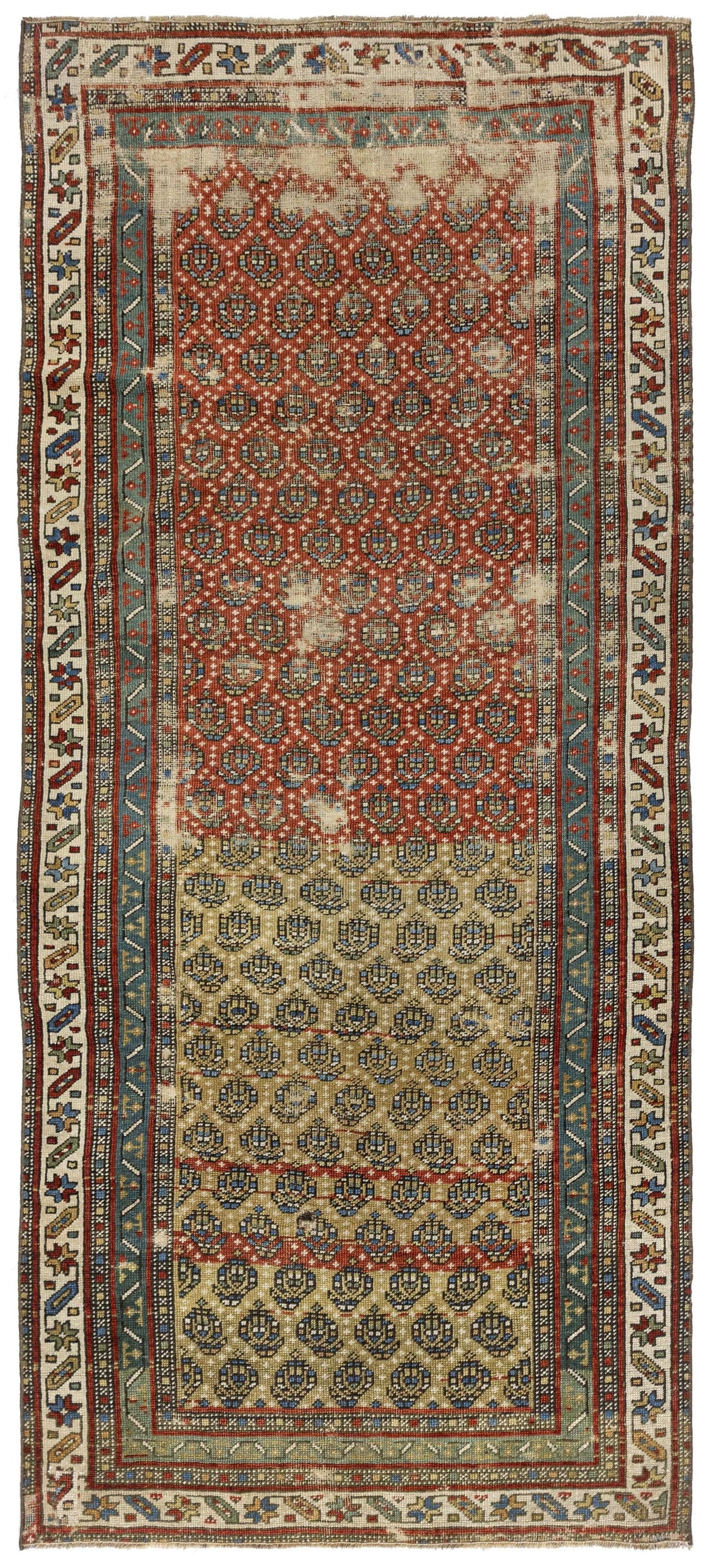 Vintage Karabagh Handwoven Tribal Rug