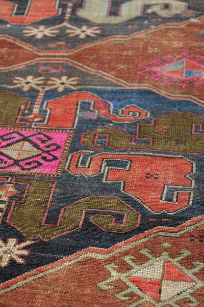 Vintage Karabagh Handwoven Tribal Rug, J89126
