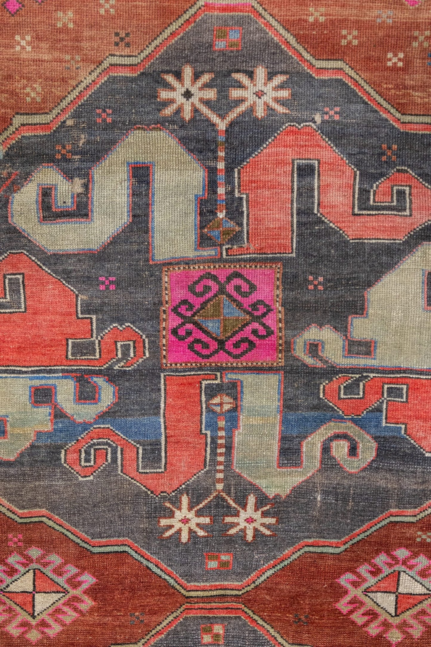 Vintage Karabagh Handwoven Tribal Rug, J89126