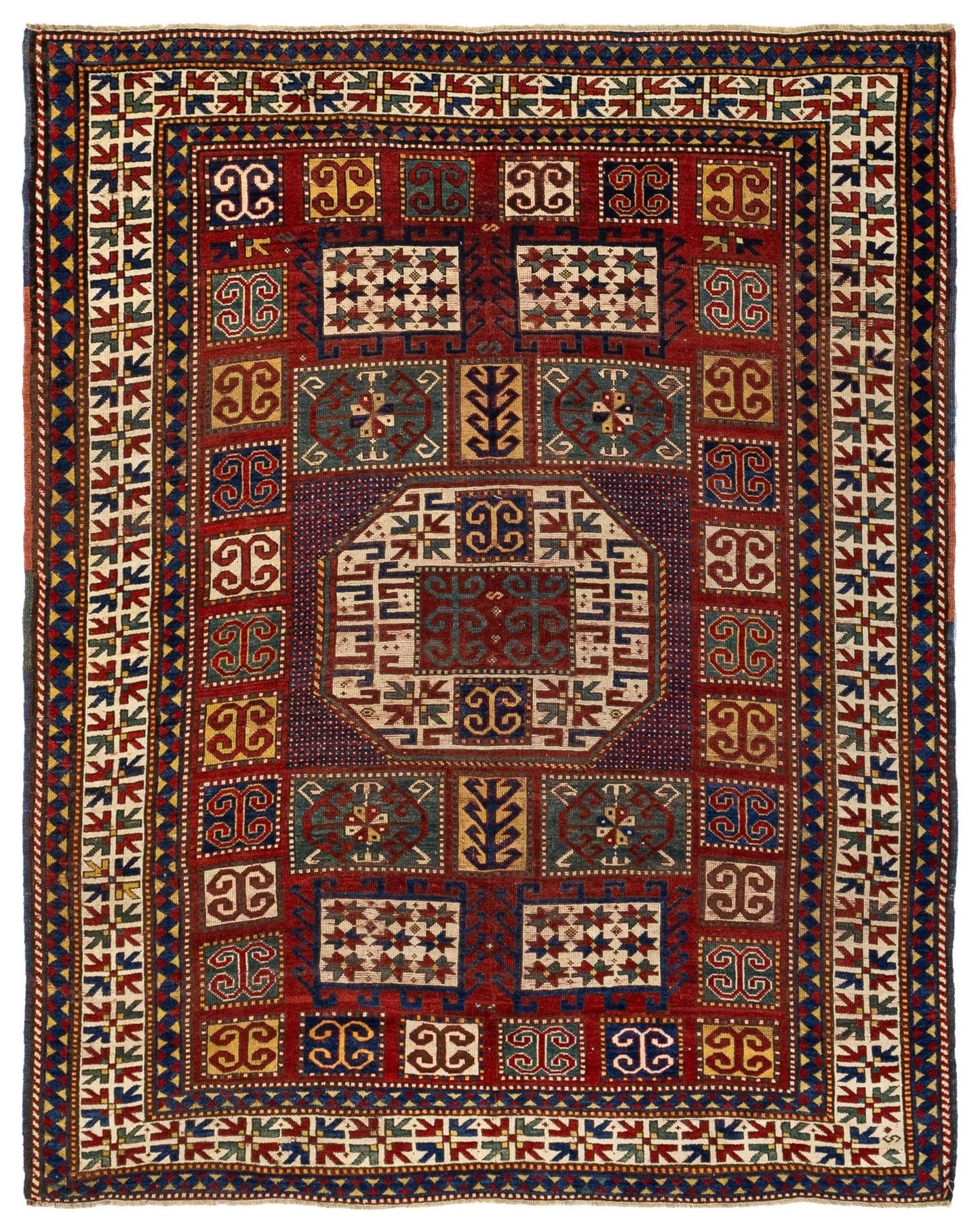  Karachopf Kazak Handwoven Tribal Rug
