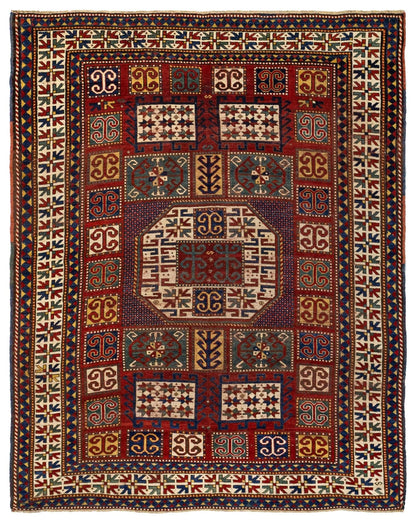  Karachopf Kazak Handwoven Tribal Rug