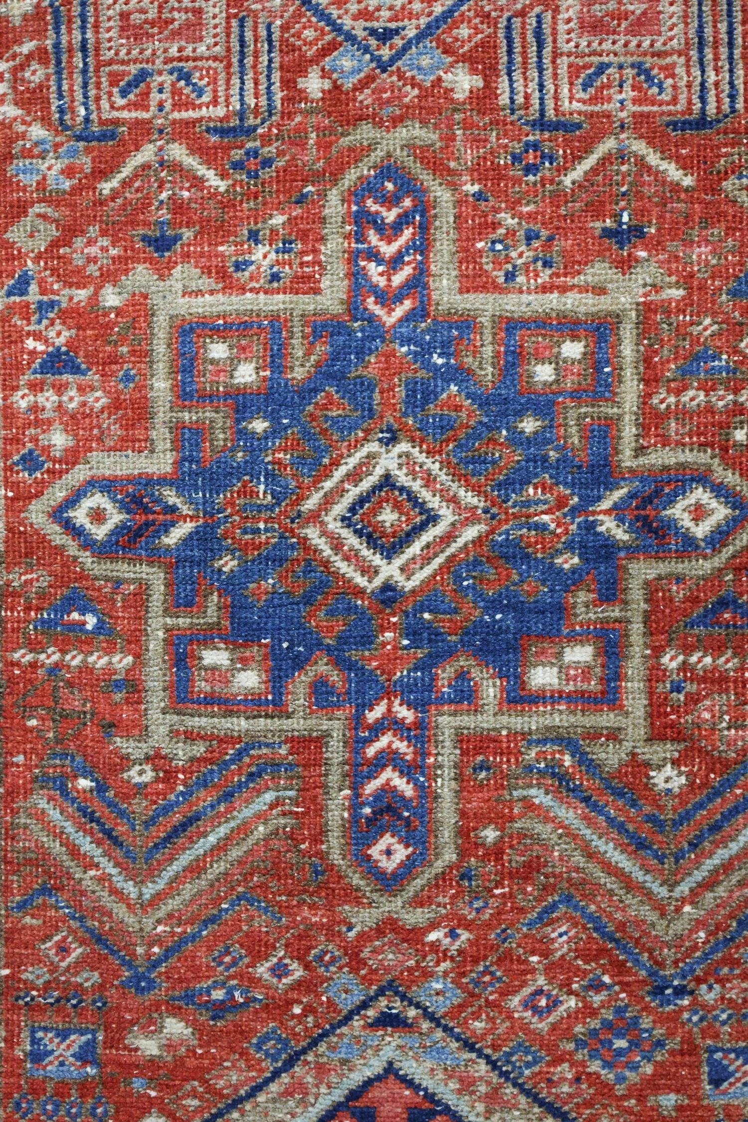 Vintage Karaja Handwoven Tribal Rug, J68401