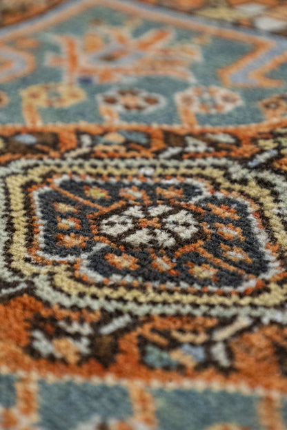 Vintage Karaja Handwoven Tribal Rug, J75319