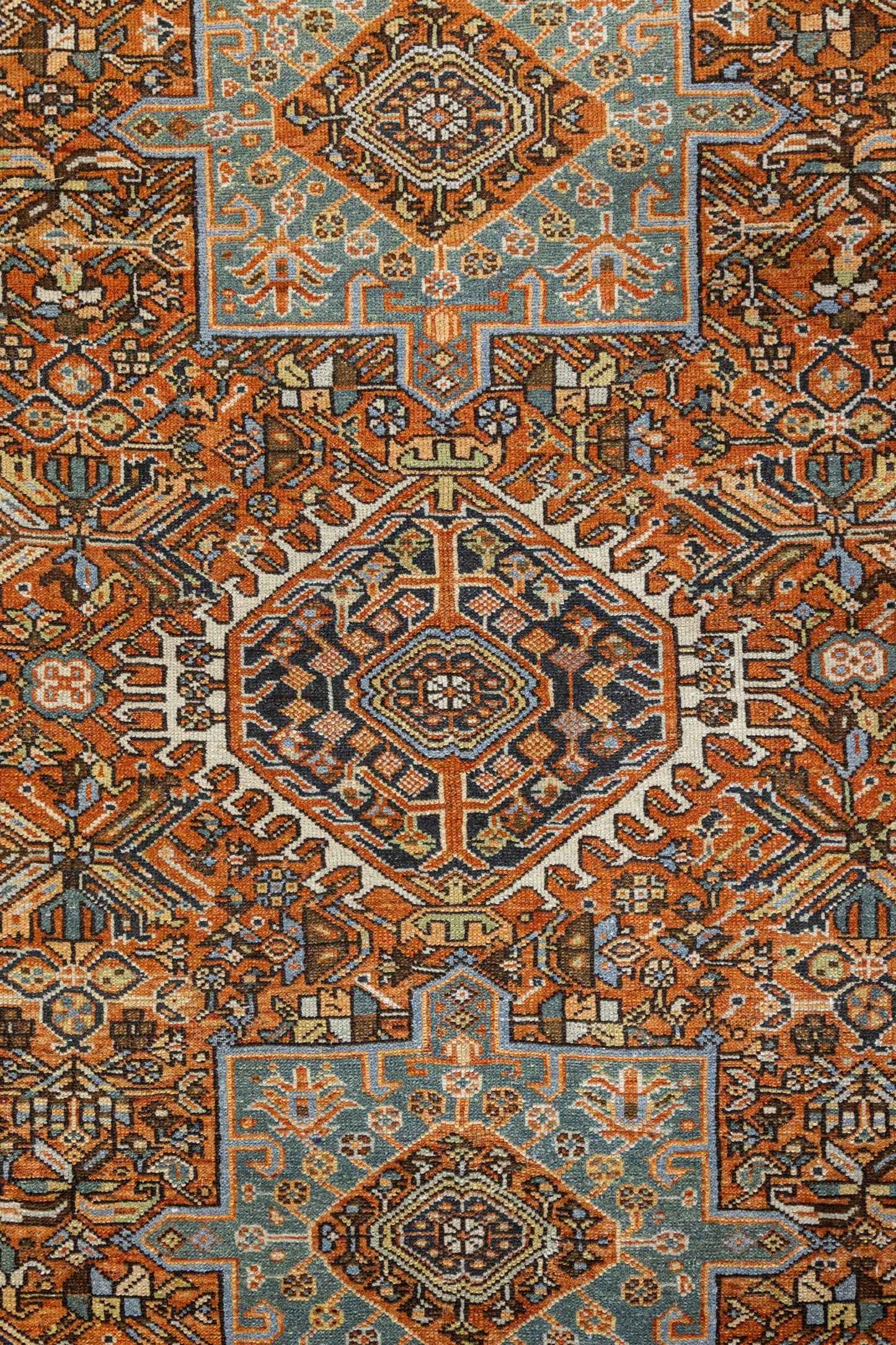 Vintage Karaja Handwoven Tribal Rug, J75319