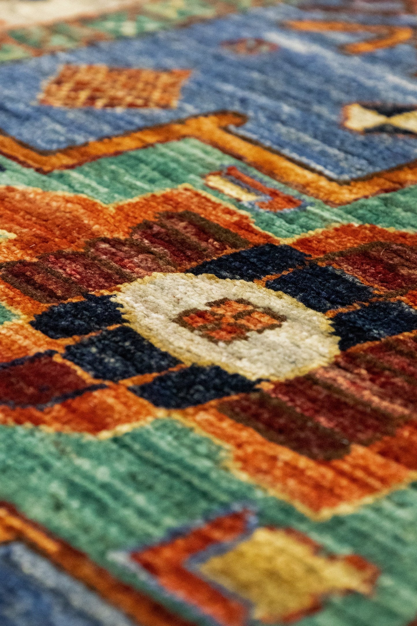Karaja Handwoven Tribal Rug, J86048
