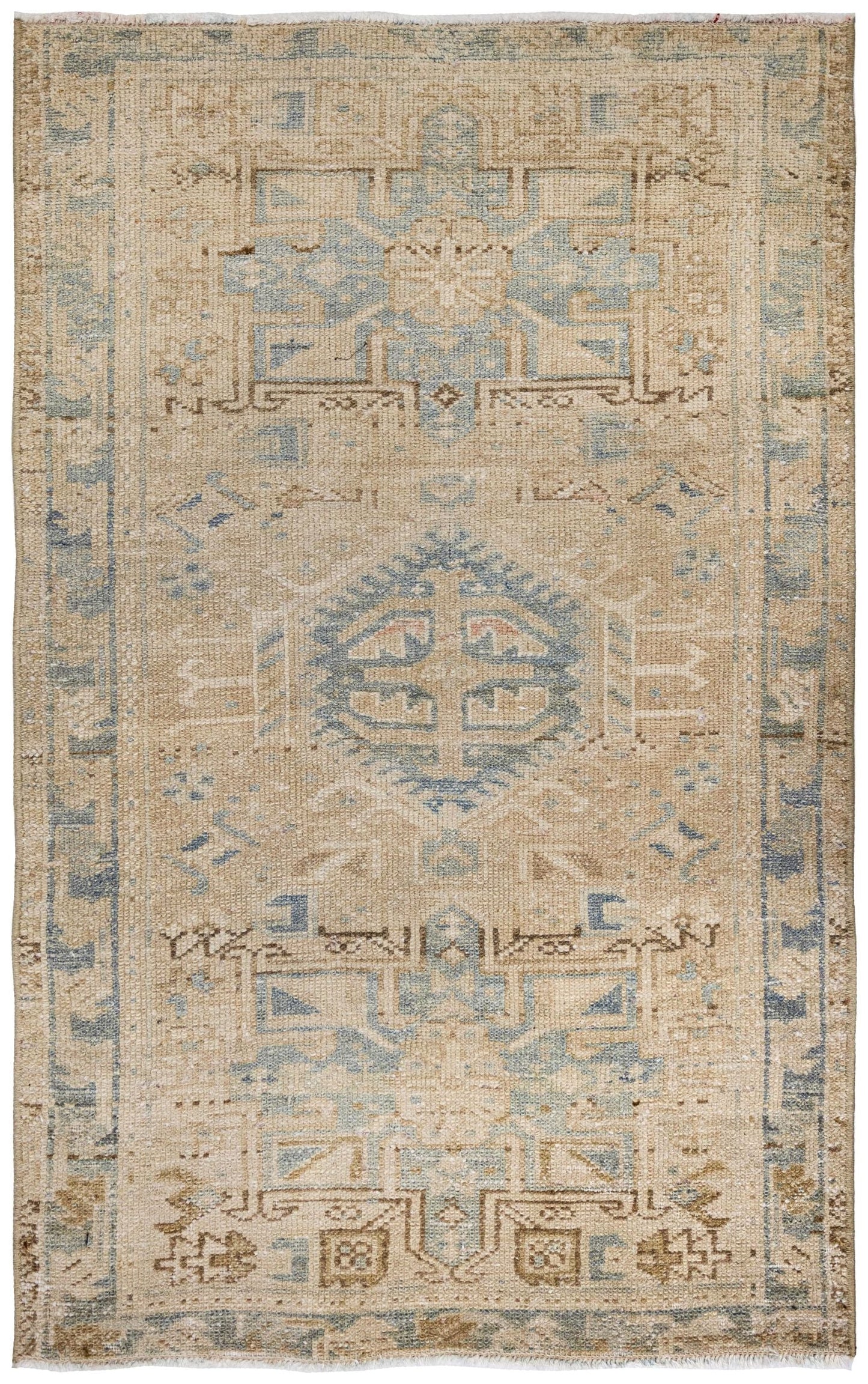 Vintage Karaja Handwoven Tribal Rug