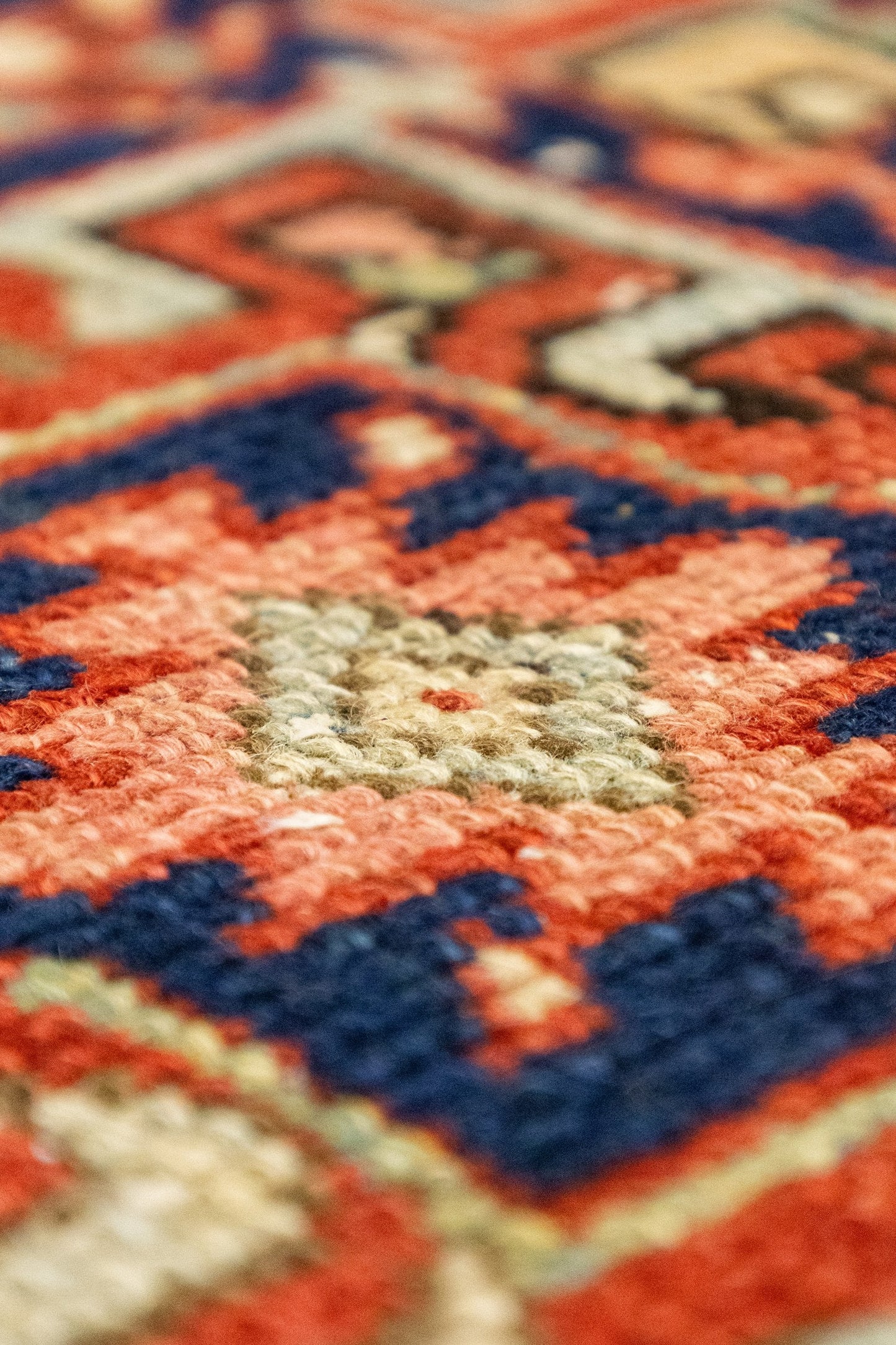 Vintage Karaja Handwoven Tribal Rug, J87169