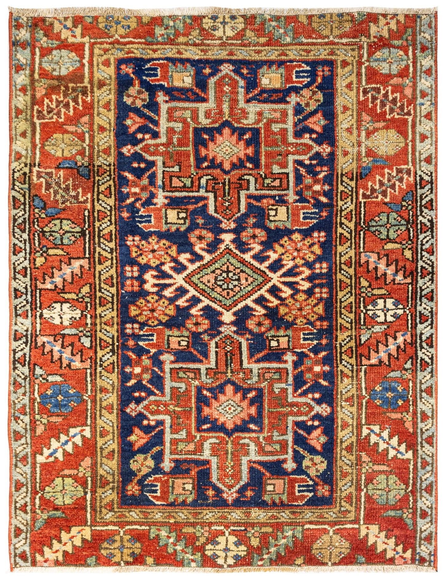 Vintage Karaja Handwoven Tribal Rug