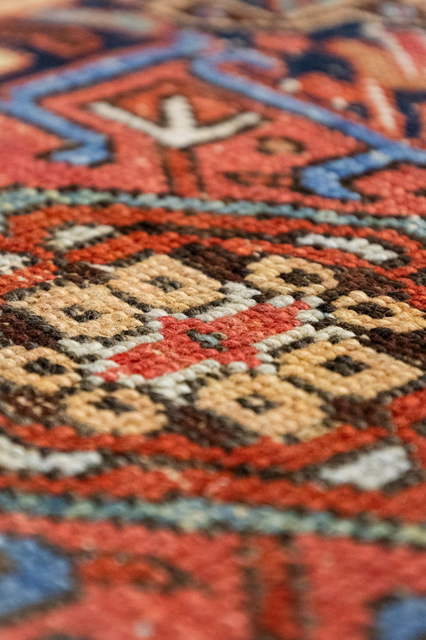 Vintage Karaja Handwoven Tribal Rug, J87184