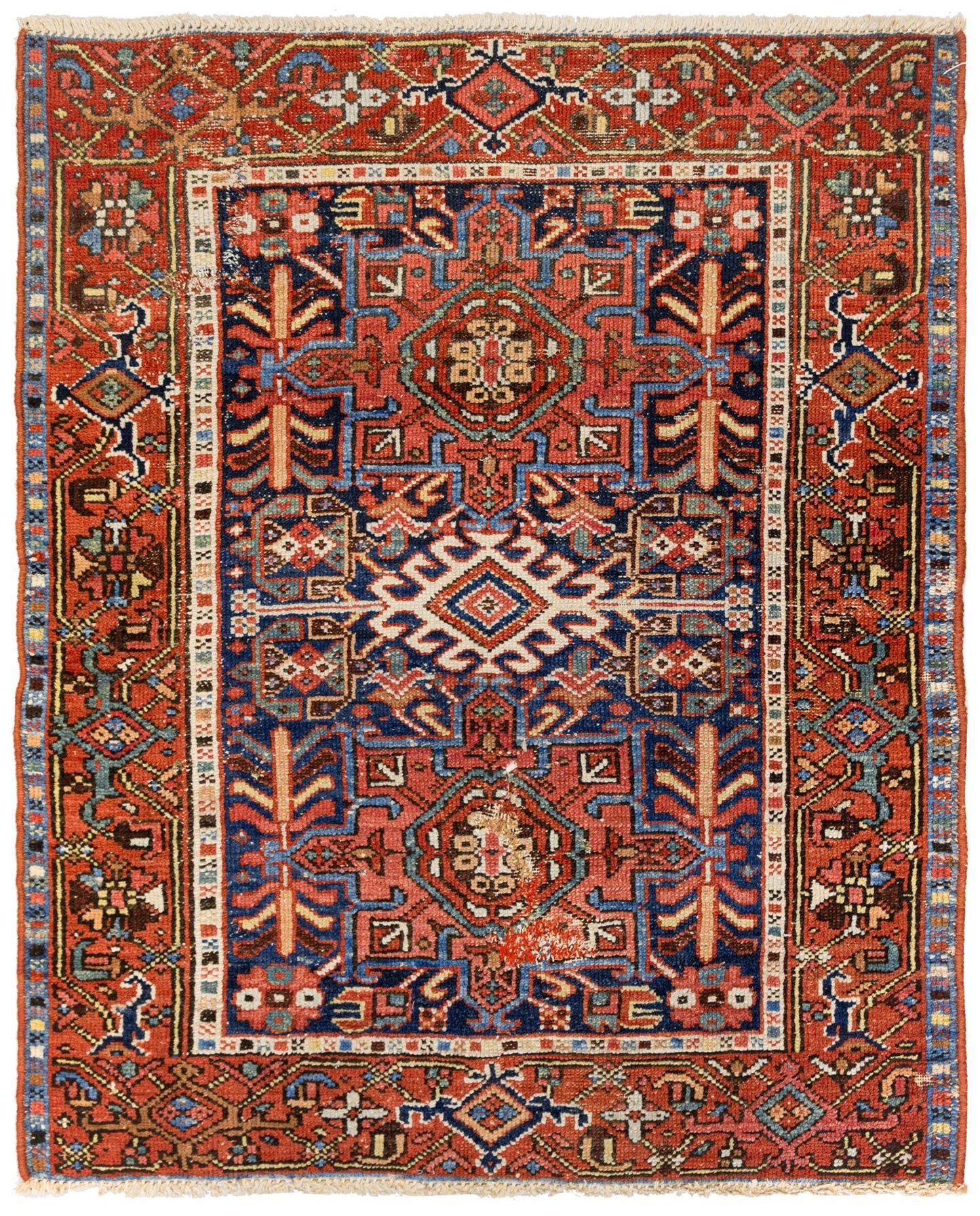 Vintage Karaja Handwoven Tribal Rug