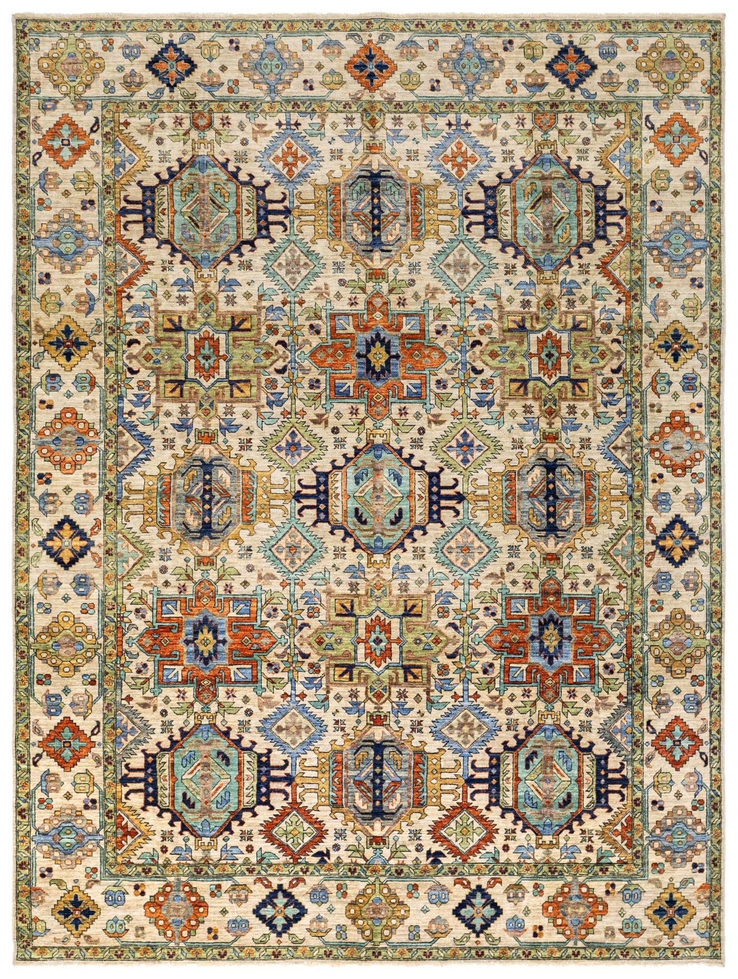  Karaja Handwoven Tribal Rug