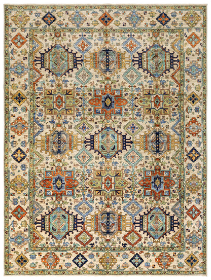  Karaja Handwoven Tribal Rug