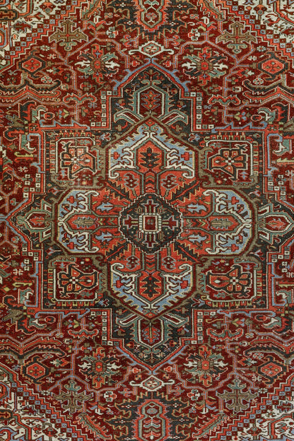 Vintage Karaja Heriz Handwoven Tribal Rug, 77100